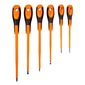 Blíster de destornilladores aislados 1000 V – 6 piezas (ranurados y Phillips) JGW-620-4